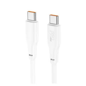 Cablu Hoco X93 Force USB-C to USB-C (100W) (2M) [White]
